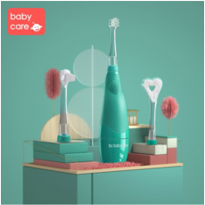 babycare 儿童电动牙刷 带LED灯防水软毛低震声波1-3岁宝宝牙刷6120