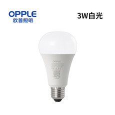 欧普照明（OPPLE）LED灯泡节能球泡 5W E27大螺口6500K白光/黄光LED球泡