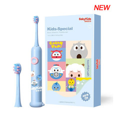 舒克+ 舒客全自动软毛儿童电动牙刷 F2粉/蓝 标配2个刷头