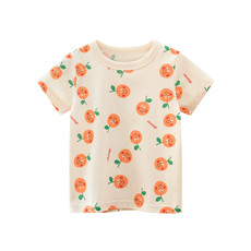 馨霓雅 【领券立减5元】女童夏款橘子短袖薄款T恤HT9320