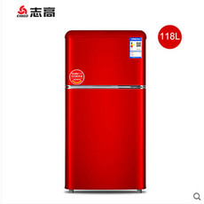 汤河店  冰箱家用小型双开门冷藏冷冻电冰箱办公室小复古冰箱a
