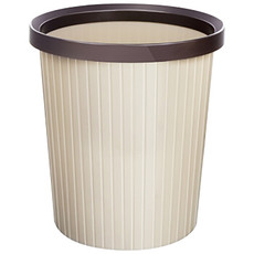 百家好世 简易圆形压圈塑料垃圾桶家用卫生间厨房分类垃圾筒纸篓11L
