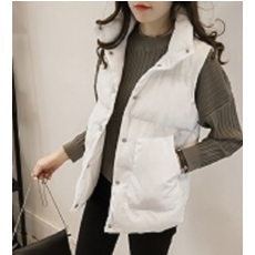2020年新款秋冬马甲韩版显瘦学生立领短款棉衣女百搭面包服加厚外套
