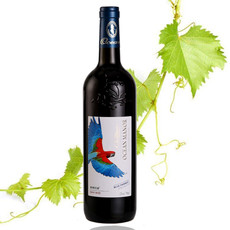 Mountfei 新西兰风格红酒蓝鹦鹉山谷干红葡萄酒 浮雕重型瓶750ml