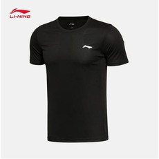 李宁/LI NING 乒乓系列男子圆领透气短袖T恤文化衫2021年夏季AHSR591
